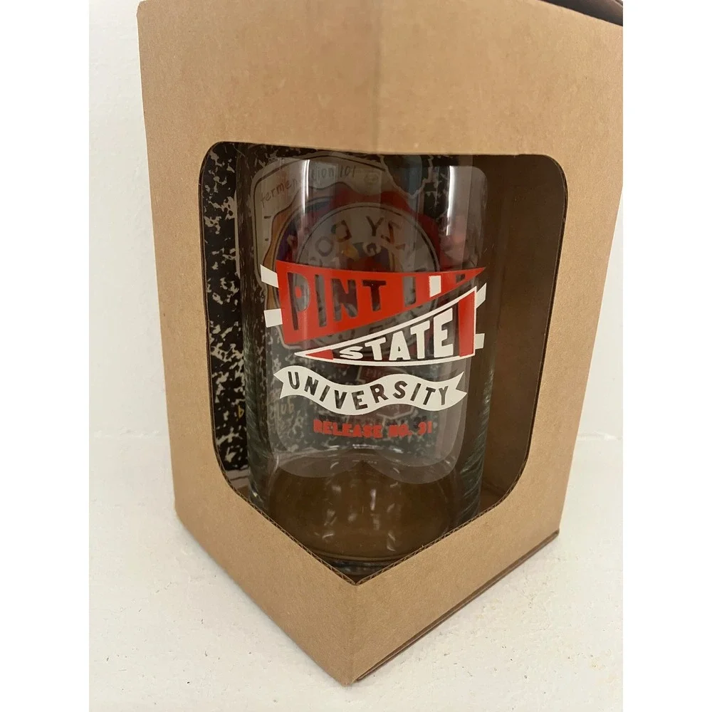 NWT Lazy Dog Beer Club Pint State University Release No 31 Can Glass Brewery Fan